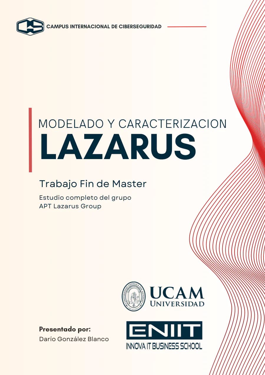 Modelado y caracterización Lazarus