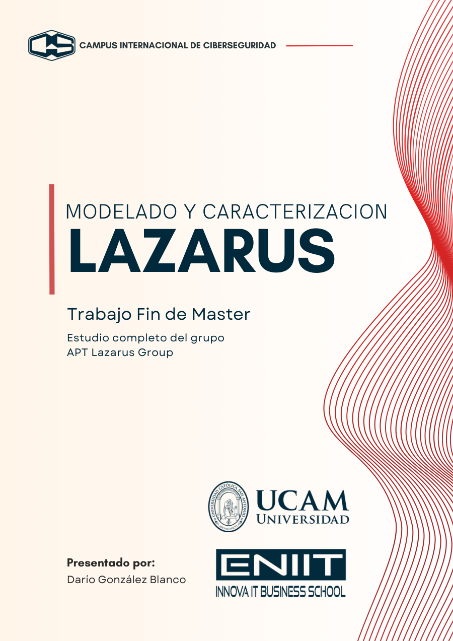 Portada del TFM sobre Lazarus